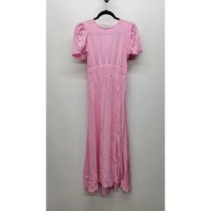 AFRM Jamie Print Open Back Short Sleeve Dress